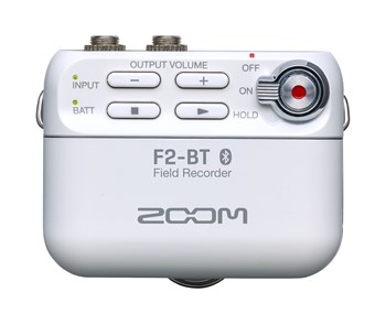 Zoom F2-BT/W полевой стереорекордер, Bluetooth, белый цвет F2-BT/W - фото 5791