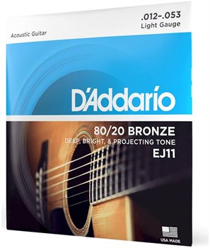 D'ADDARIO EJ11 - Струны для акустической гитары EJ11-1 - фото 7908