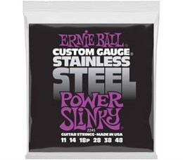 ERNIE BALL 2245 Stainless Steel Slinky Power 11-48 - Струны для электрогитары P02245