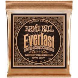 ERNIE BALL 2550 Everlast Coated Phosphor Bronze Extra Light 10-50 - Струны для акустической гитары P02550