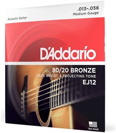 D'ADDARIO EJ12 - Струны для акустической гитары EJ12