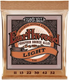 ERNIE BALL 2148 Earthwood Phosphor Bronze Light 11-52 - Струны для акустической гитары P02148