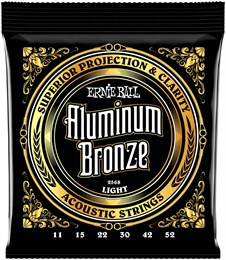 ERNIE BALL 2568 Aluminum Bronze Light 11-52 - Струны для акустической гитары P02568