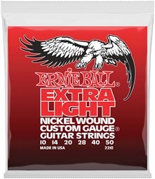 ERNIE BALL 2210 Nickel Wound Extra Light 10-50 - Струны для электрогитары P02210