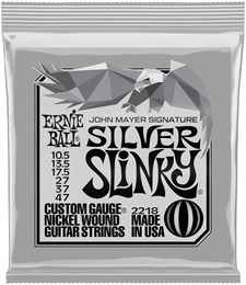 ERNIE BALL 2218 John Mayer Silver Slinky Nickel Wound 10.5-47 - Струны для электрогитары P02218