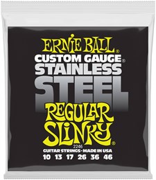 ERNIE BALL 2246 Stainless Steel Slinky Regular 10-46 - Струны для электрогитары P02246