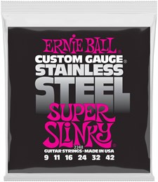 ERNIE BALL 2248 Stainless Steel Slinky Super 9-42 - Струны для электрогитары P02248