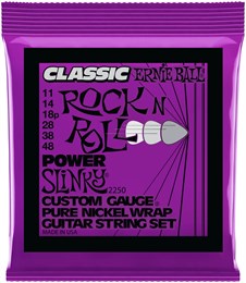 ERNIE BALL 2250 Classic Rock n Roll Pure Nickel Slinky Power 11-48 - Струны для электрогитары P02250