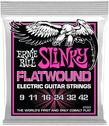 ERNIE BALL 2593 Slinky Flatwound Super 9-42 - Струны для электрогитары P02593