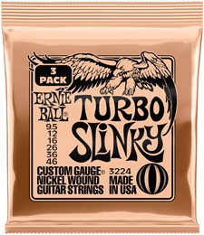 ERNIE BALL 3224 Nickel Slinky Turbo 3 Pack 9.5-46 - Струны для электрогитары P03224