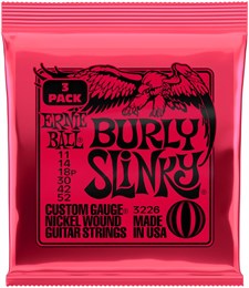 ERNIE BALL 3226 Nickel Slinky Burly 3 Pack 11-52 - Струны для электрогитары P03226