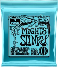 ERNIE BALL 3228 Nickel Slinky Mighty 3 Pack 8.5-40 - Струны для электрогитары P03228