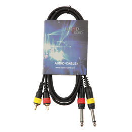 HardCord AMC-15 аудио кабель 2*Jack mono 6,3mm - 2*RCA 1,5m AMC-15