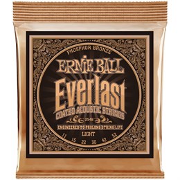 ERNIE BALL 2548 Everlast Coated Phosphor Bronze Light 11-52 - Струны для акустической гитары P02548